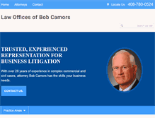 Tablet Screenshot of camorslaw.com